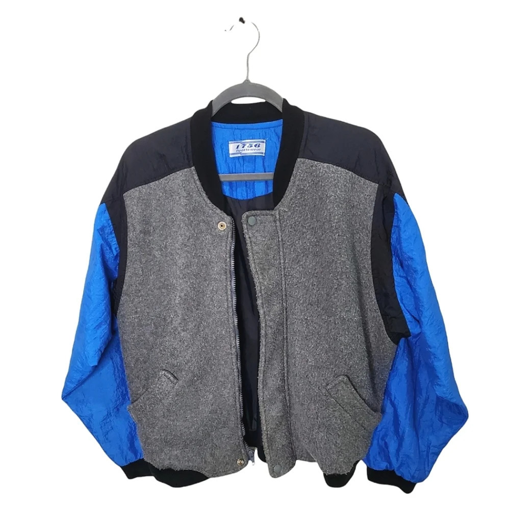 Vintage 90s 1756 Sportswear Polartec Fleece Bomber Jacket Men’s M